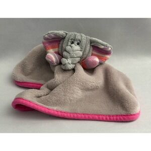 HTF Elephant LOVEY plush gray w/ pink trim Evergreen Enterprise